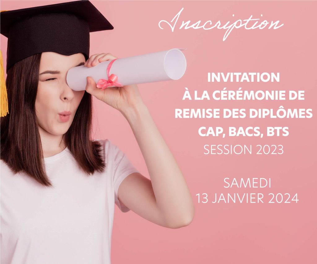 Cérémonie diplôme CAP, BAC et BTS